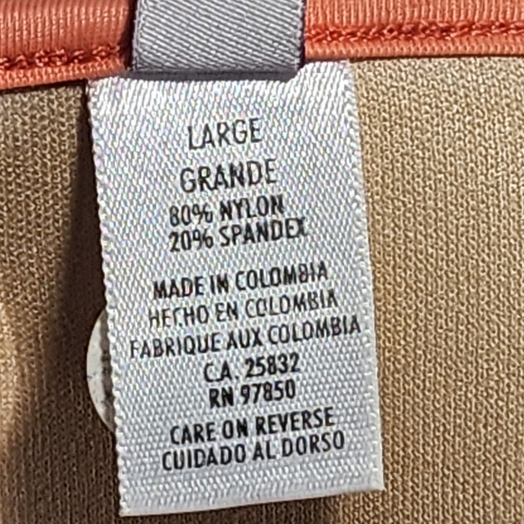 Luli Fama Guauanco Mamey Bandeau Coral Push-Up Halter Bikini Top Size Large - Picture 8 of 10